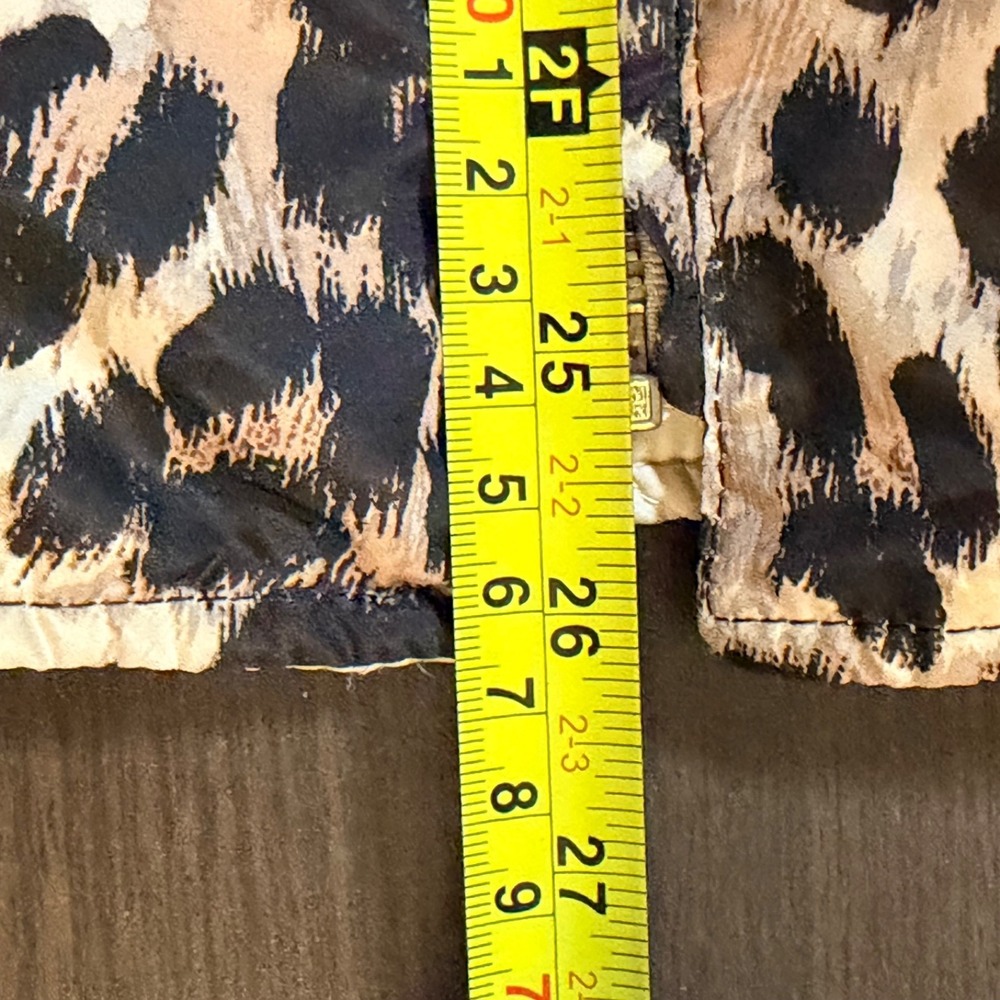Charter Club Reversible Vest Leopard Print/Beige Soft Pockets Quilted Zip Sz XL - Picture 13 of 13